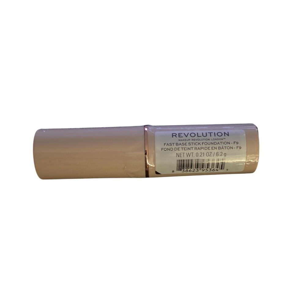 Revolution‎ Fast Base Stick Foundation F9 Makeup London Blendable Matte Finish